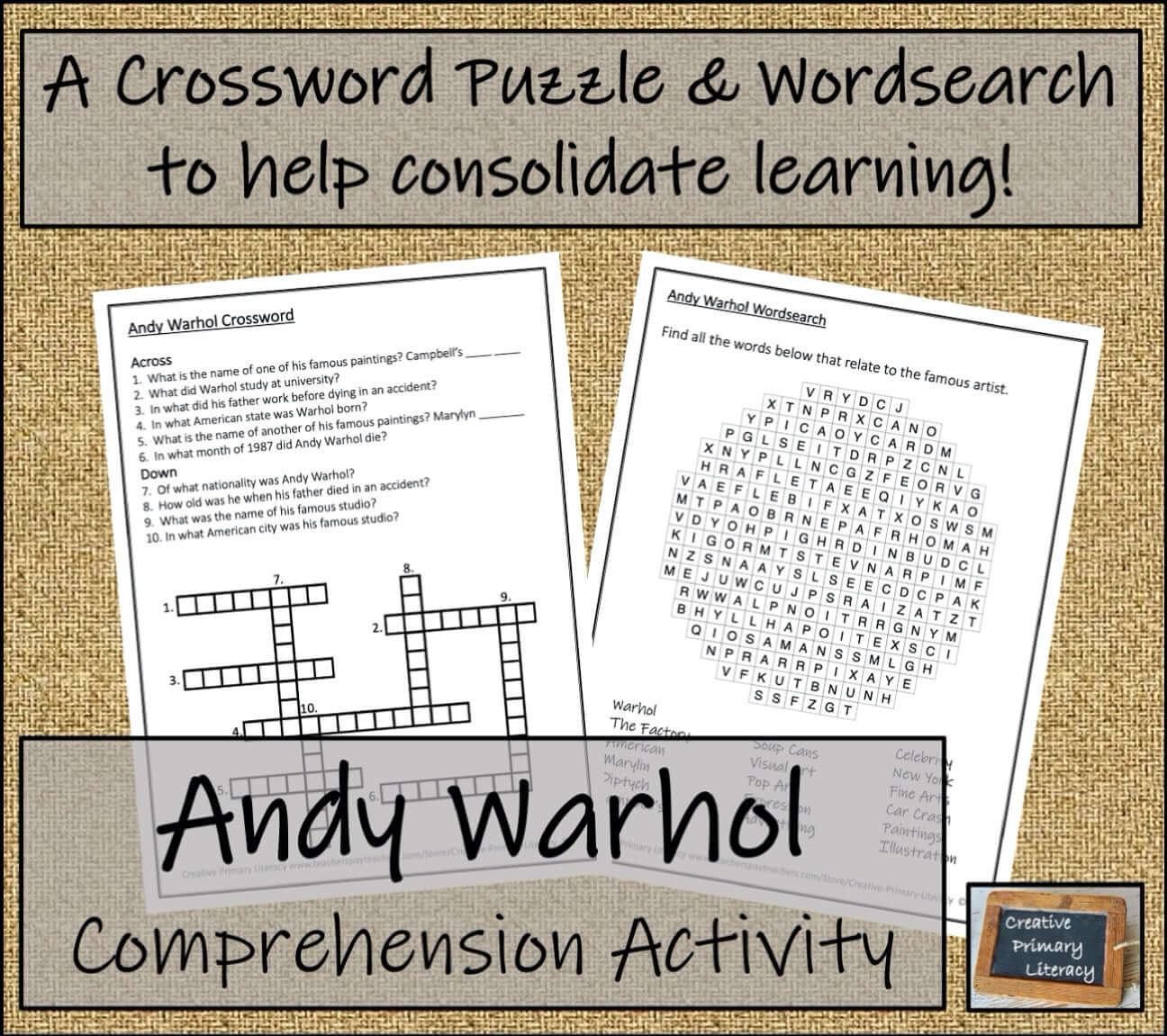 Andy Warhol Biography Project & Writing Unit | 5th Grade & 6th Grade