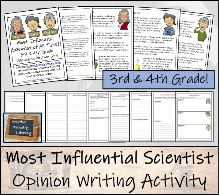 Famous Scientists Mega Bundle of Activities | 3rd Grade & 4th Grade