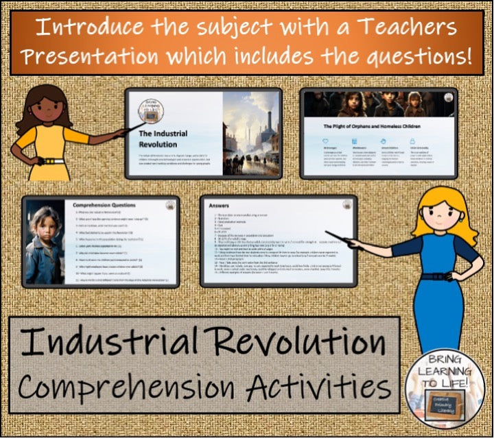 Industrial Revolution Close Reading & Informational Writing Bundle | 5th-6th Grade