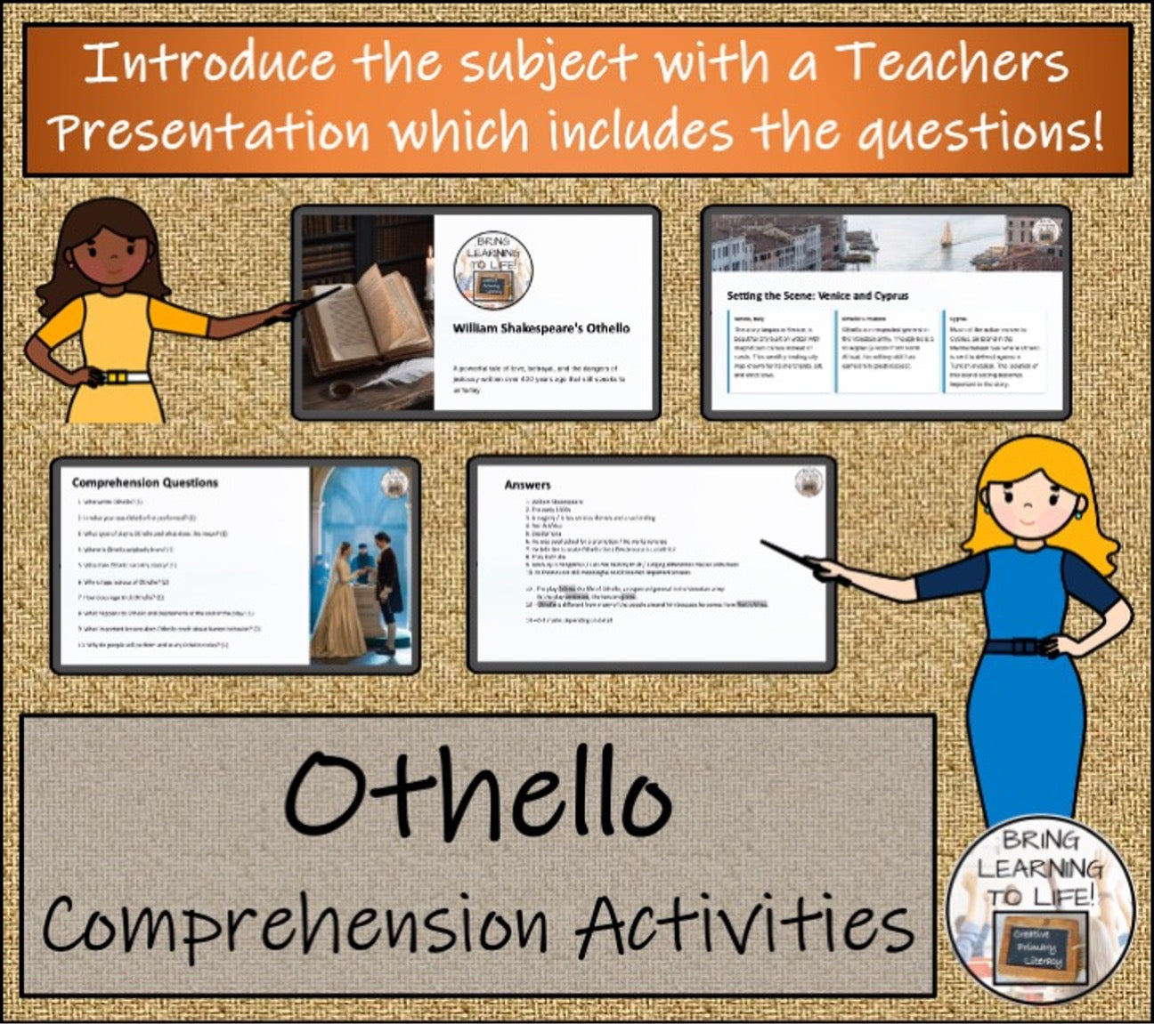 Othello | Play Script & Close Reading Bundle | 5th Grade & 6th Grade