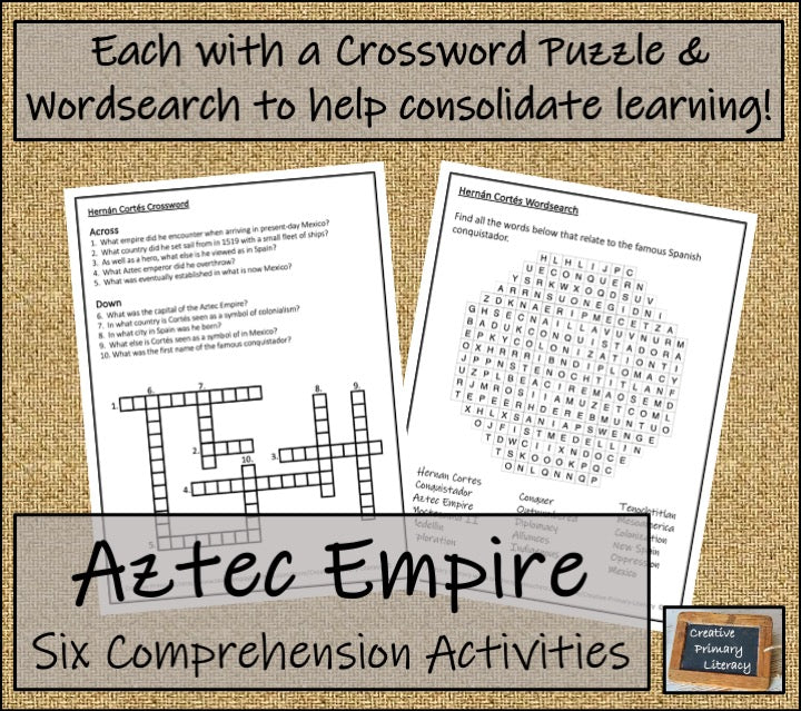Aztec Empire Close Reading Comprehension Book | 5th Grade & 6th Grade