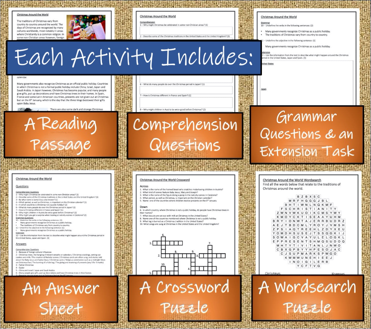 December Close Reading Comprehension Passages | 5th Grade & 6th Grade