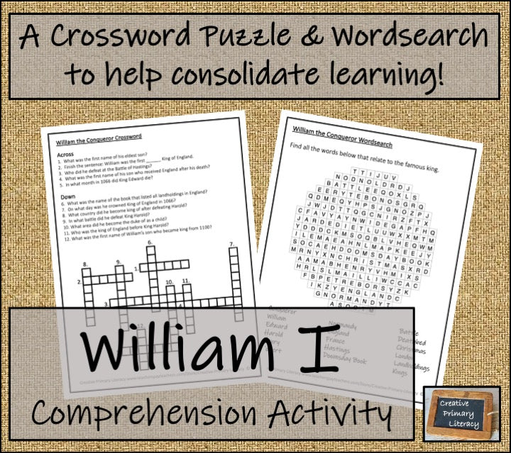 William the Conqueror Biography Project & Writing Unit | 5th Grade & 6th Grade