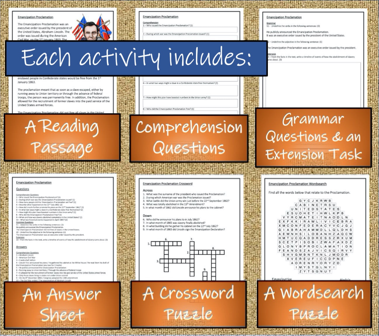 American Civil War Close Reading Comprehension Book Bundle | 5th & 6th Grade