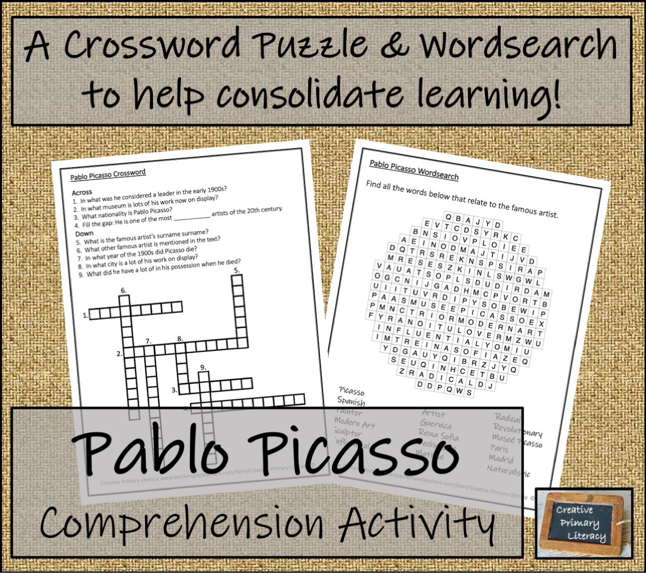 Pablo Picasso Biography Project & Writing Unit | 5th Grade & 6th Grade
