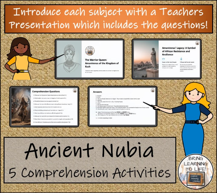 Ancient Nubia Close Reading Comprehension Bundle | 5th Grade & 6th Grade
