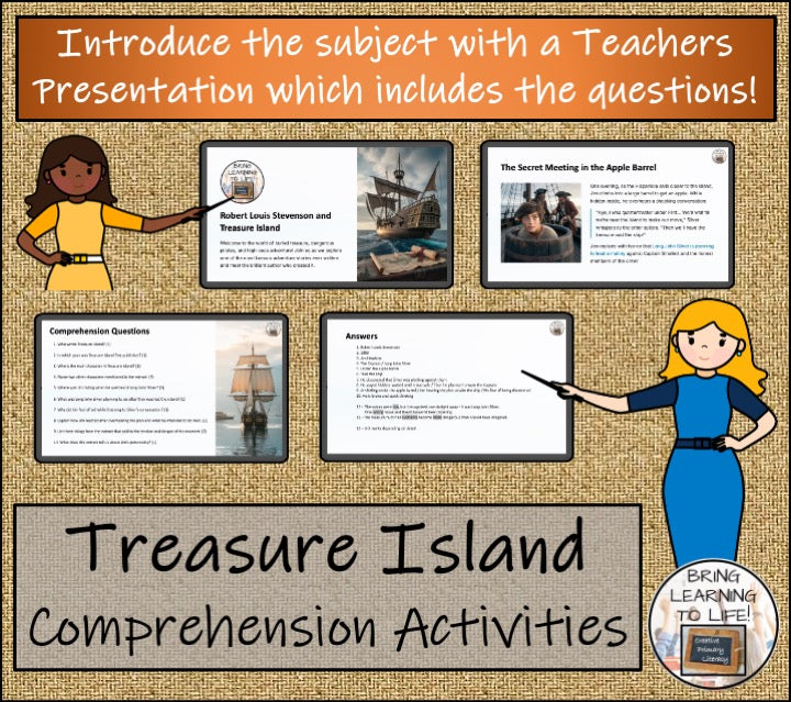 Treasure Island Fiction Reading Comprehension | 5th Grade & 6th Grade
