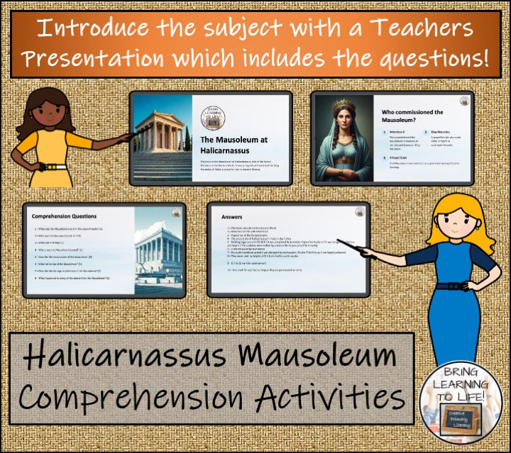 Mausoleum at Halicarnassus Close Reading Activities | 3rd Grade & 4th Grade
