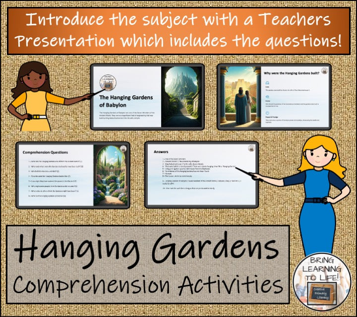 Hanging Gardens of Babylon Close Reading Activities | 3rd & 4th Grade