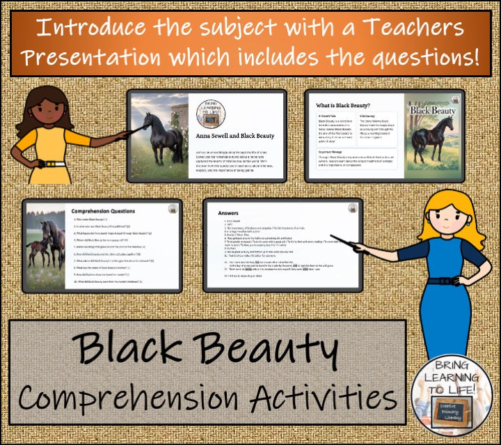 Black Beauty Fiction Reading Comprehension | 5th Grade & 6th Grade