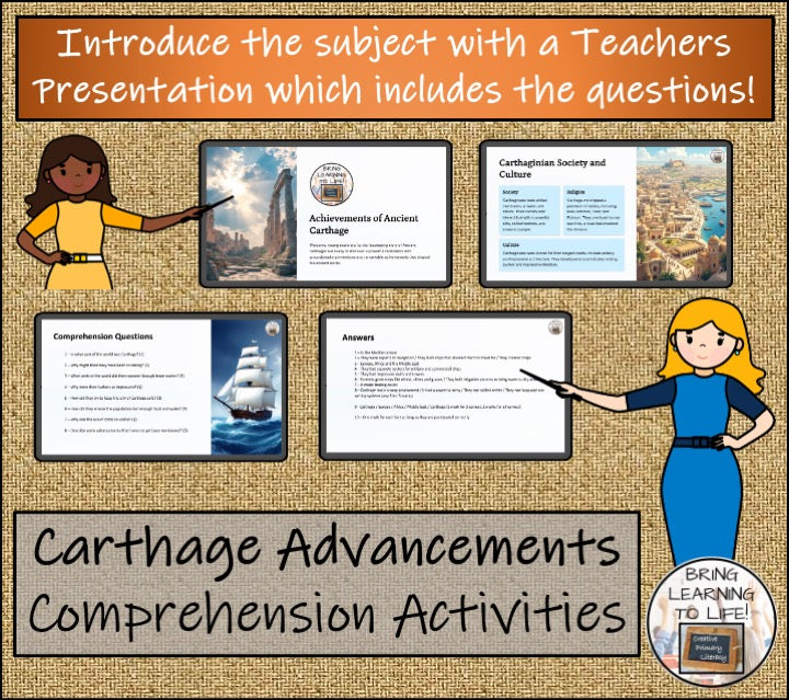 Advancements of Carthage Reading Comprehension Activities | 3rd & 4th Grade