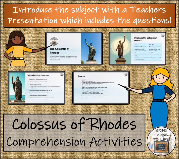Colossus of Rhodes Close Reading Activities | 3rd Grade & 4th Grade