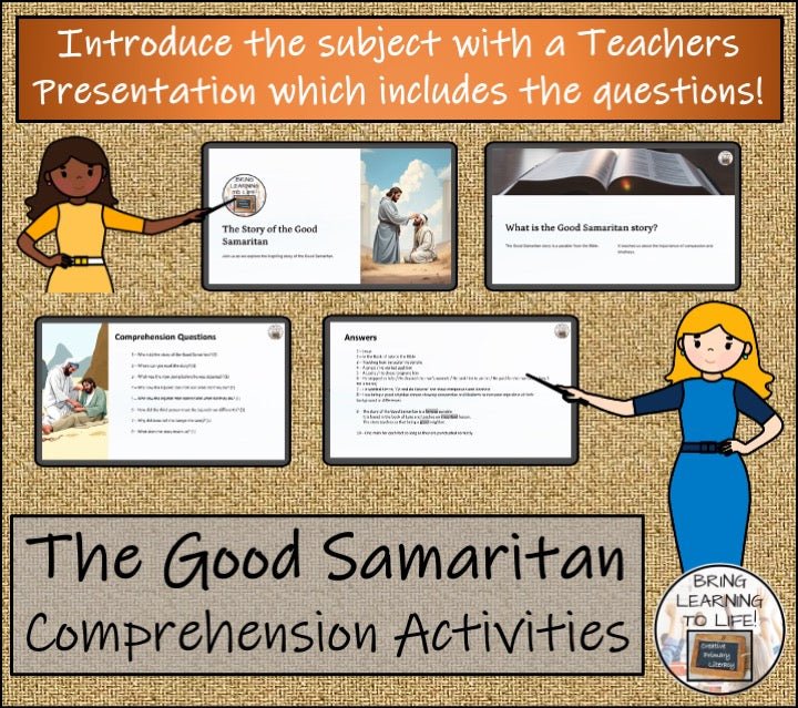 The Good Samaritan Story Close Reading Activities | 3rd Grade & 4th Grade