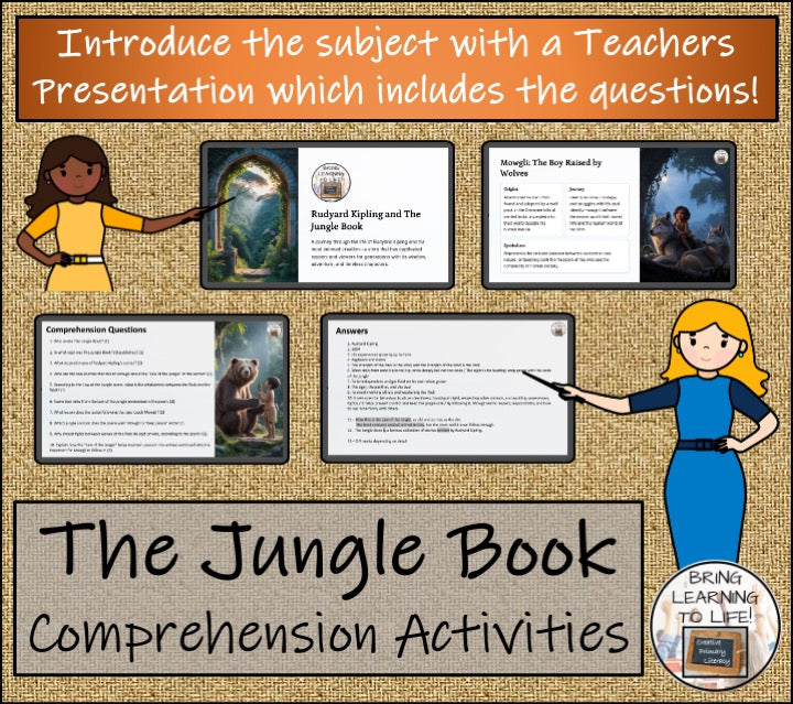 The Jungle Book Fiction Reading Comprehension | 5th Grade & 6th Grade
