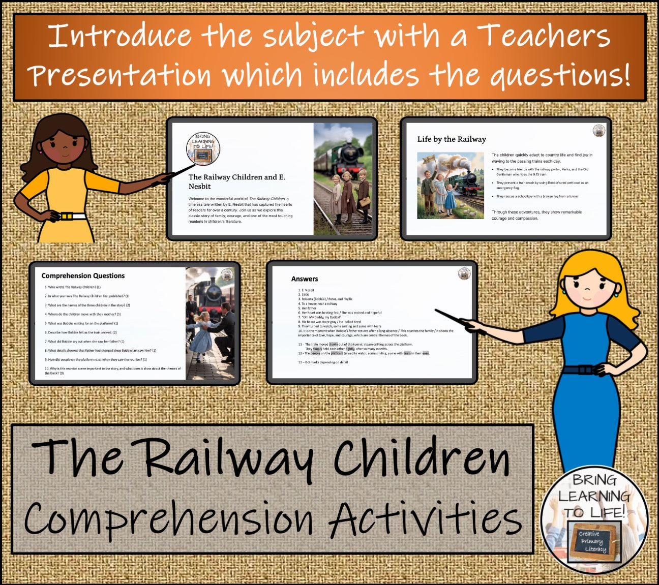 The Railway Children Fiction Reading Comprehension | 5th Grade & 6th Grade