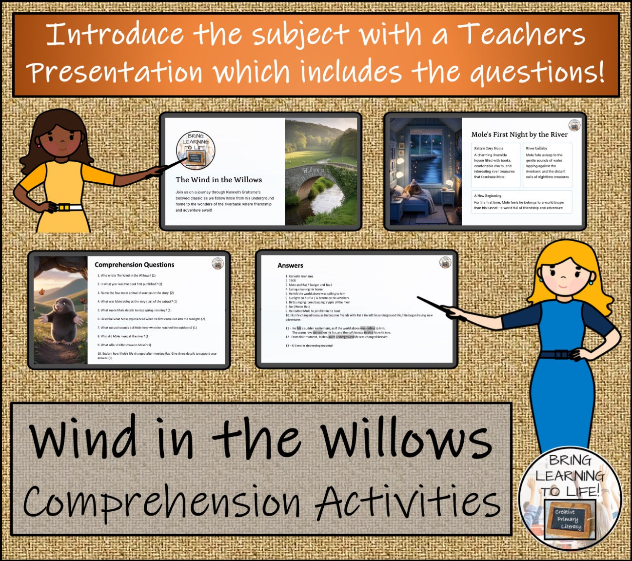 The Wind in the Willows Fiction Reading Comprehension | 5th Grade & 6th Grade