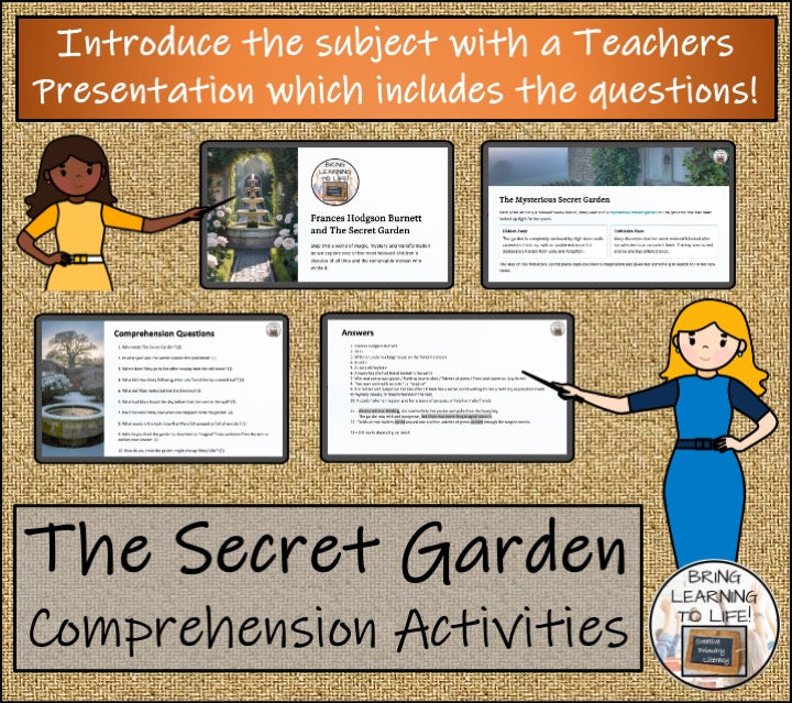 The Secret Garden Fiction Reading Comprehension | 5th Grade & 6th Grade