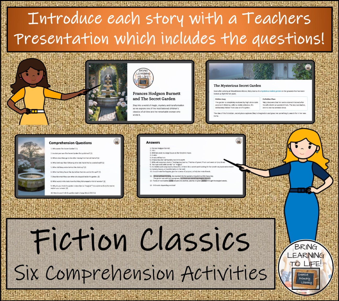 Fiction Classics Volume 2 Reading Comprehension Bundle | 5th & 6th Grade
