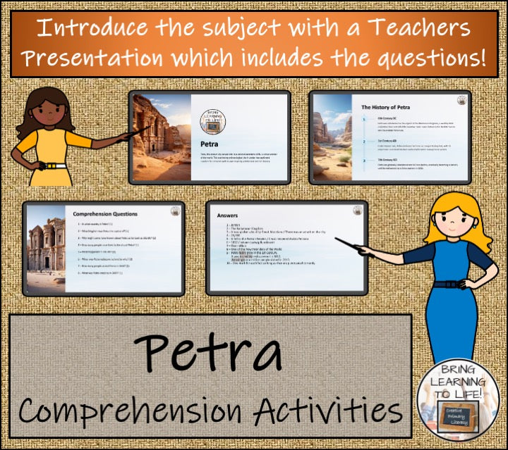 Petra Close Reading Comprehension Activities | 3rd & 4th Grade
