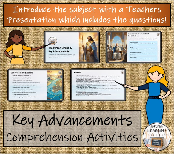 Key Advancements of Ancient Persia Close Reading Activity | 5th & 6th Grade