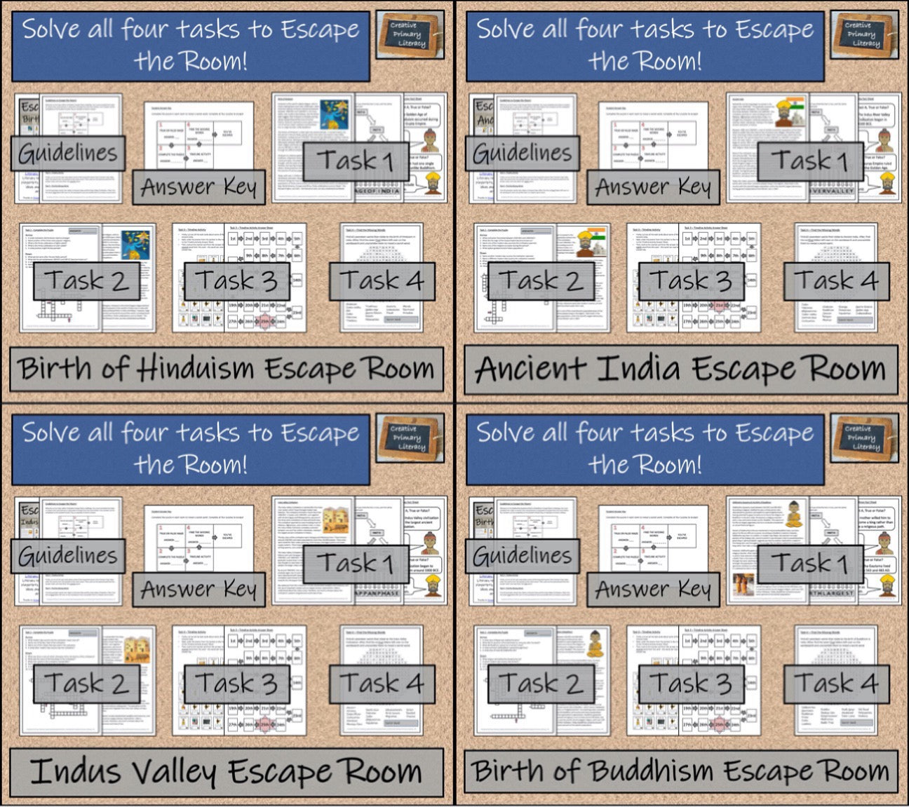 Ancient History Escape Room Mega Bundles | Volume 1 & Volume 2 | 5th & 6th Grade