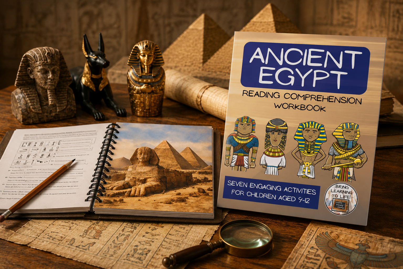 Ancient Egypt Reading Comprehension Workbook – Creative Primary Literacy