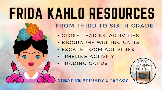 Teaching about Frida Kahlo from 3rd to 6th Grade