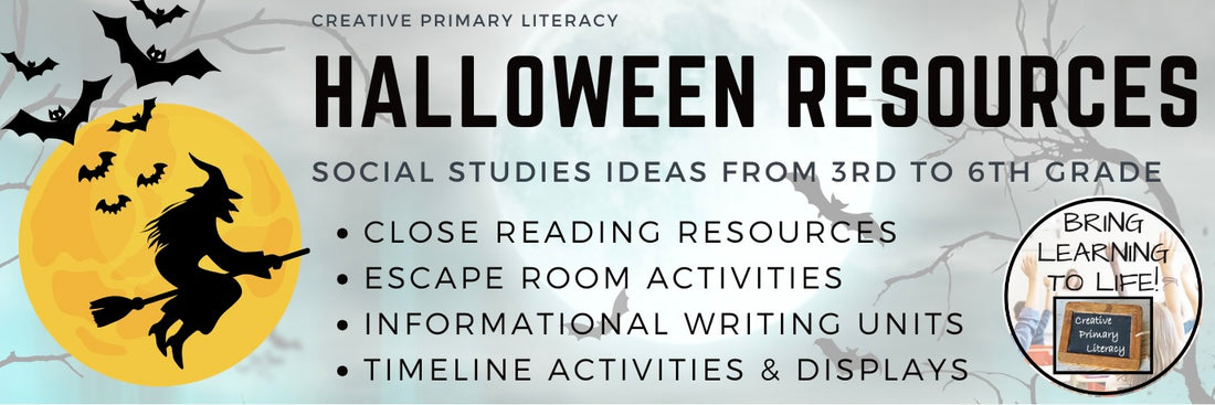 Halloween Resources for 3rd to 6th Grade