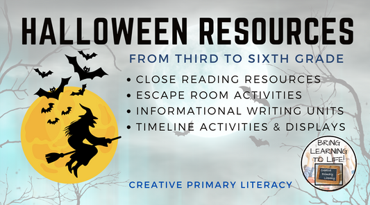 Halloween Resources for 3rd to 6th Grade