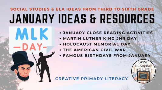 Ideas & Resources for January | 3rd Grade to 6th Grade