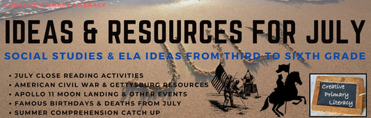 Ideas & Resources for July | 3rd to 6th Grade