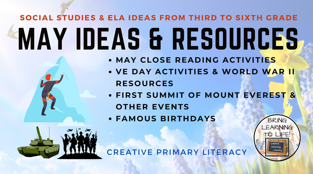 Ideas & Resources for May | 3rd to 6th Grade