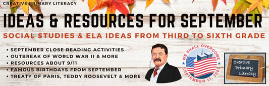 Ideas & Resources for September | 3rd to 6th Grade