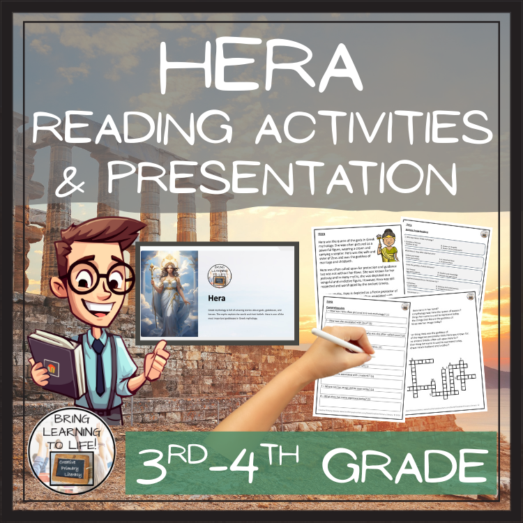 Hera Close Reading Comprehension Activities | 3rd Grade & 4th Grade