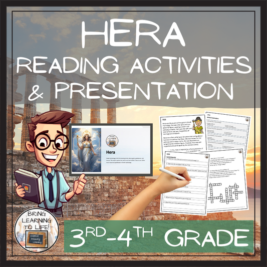 Hera Close Reading Comprehension Activities | 3rd Grade & 4th Grade