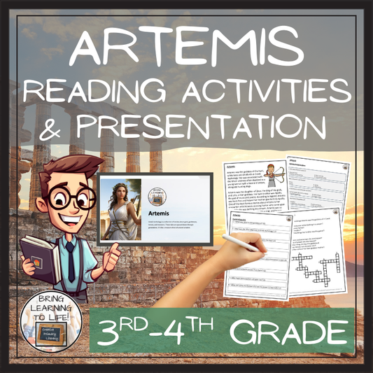 Artemis Close Reading Comprehension Activities | 3rd Grade & 4th Grade