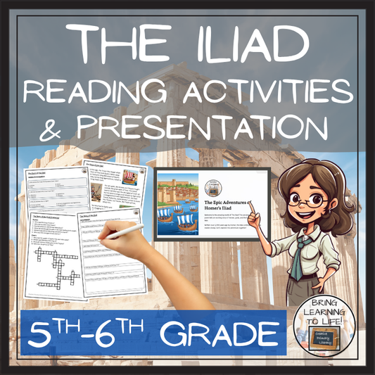 The Iliad Close Reading Comprehension Activities | 5th Grade & 6th Grade