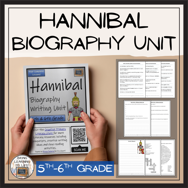Hannibal Biography Writing Unit | 5th Grade & 6th Grade