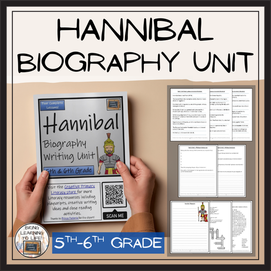 Hannibal Biography Writing Unit | 5th Grade & 6th Grade