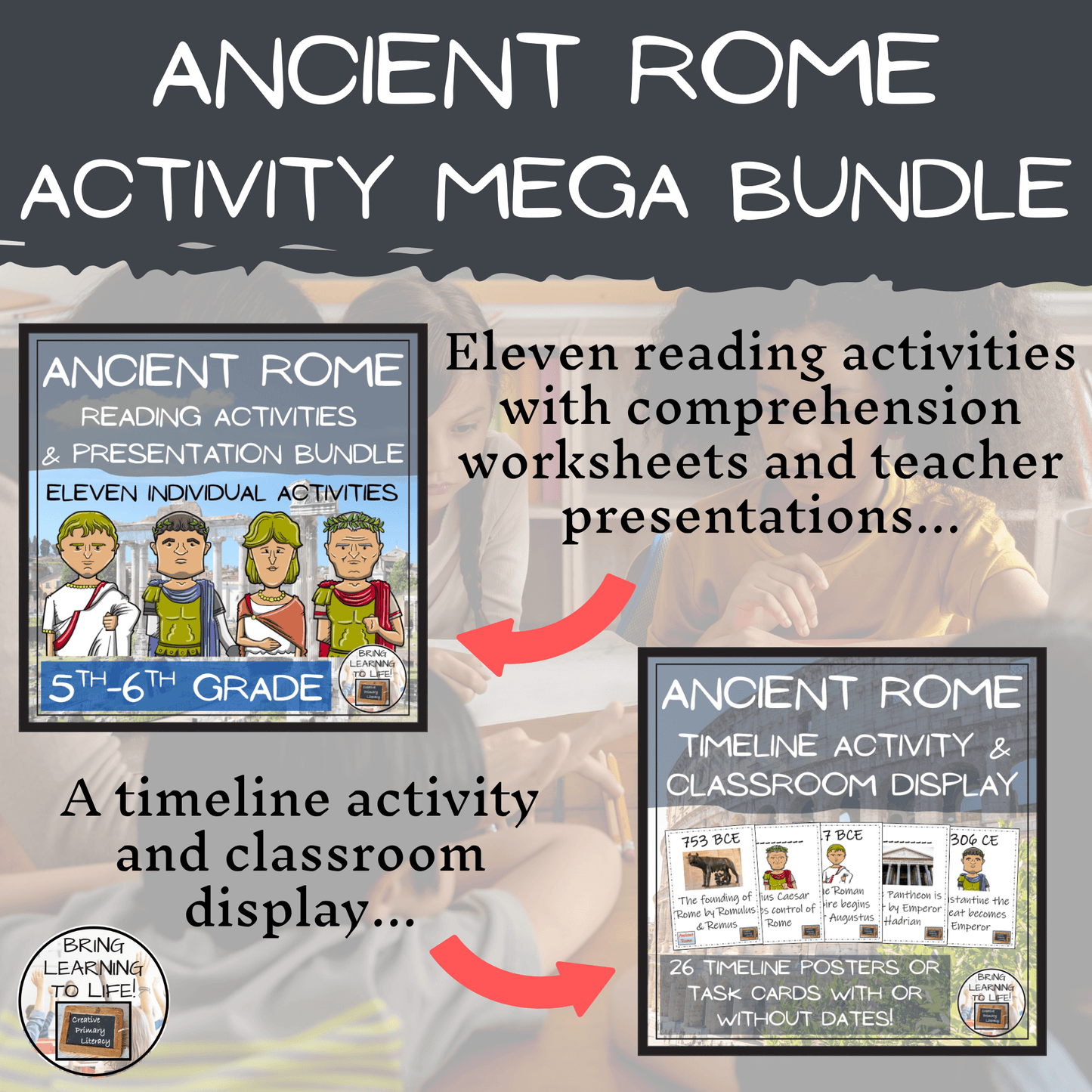 Ancient Rome Mega Bundle of Activities | 5th Grade & 6th Grade