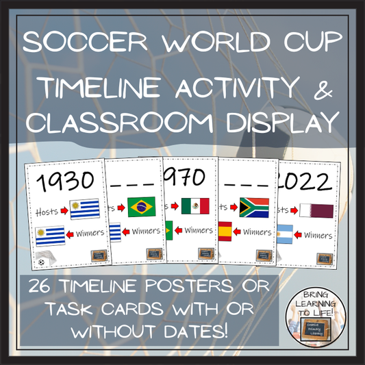 Soccer World Cup Timeline Activity & Classroom Display