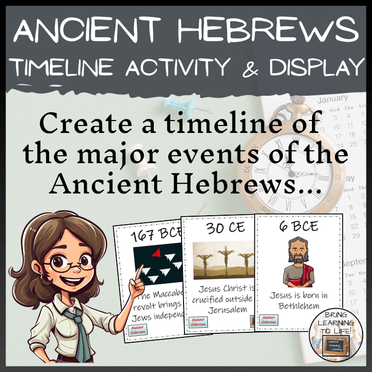 Ancient Hebrews Timeline Activity & Classroom Display