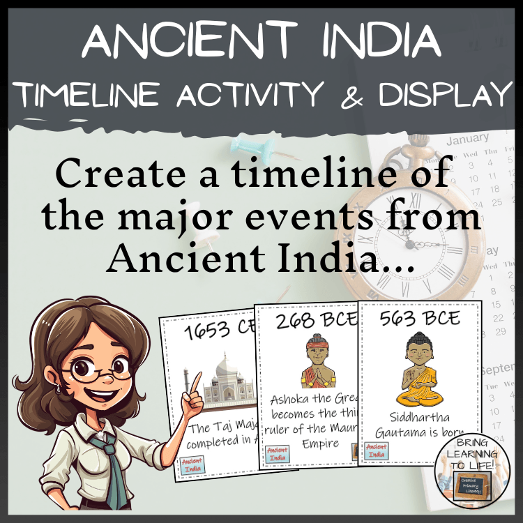Ancient India Timeline Activity & Classroom Display