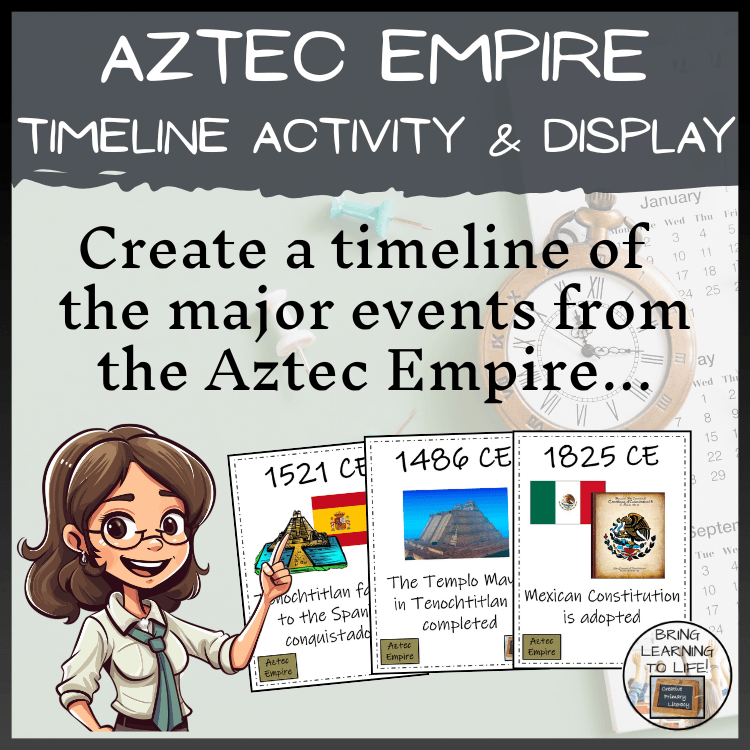 Aztec Empire Timeline Activity & Classroom Display