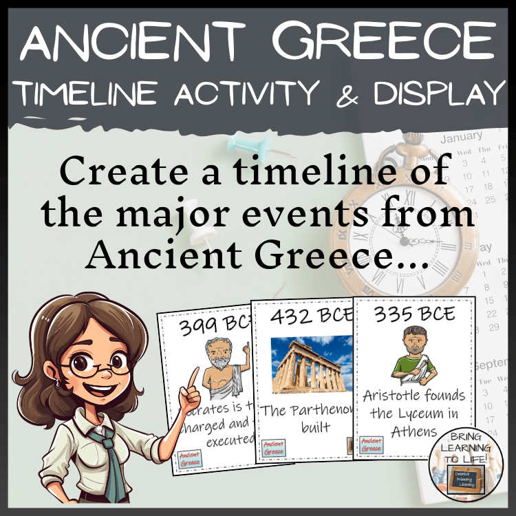 Ancient Greece Timeline Activity & Classroom Display
