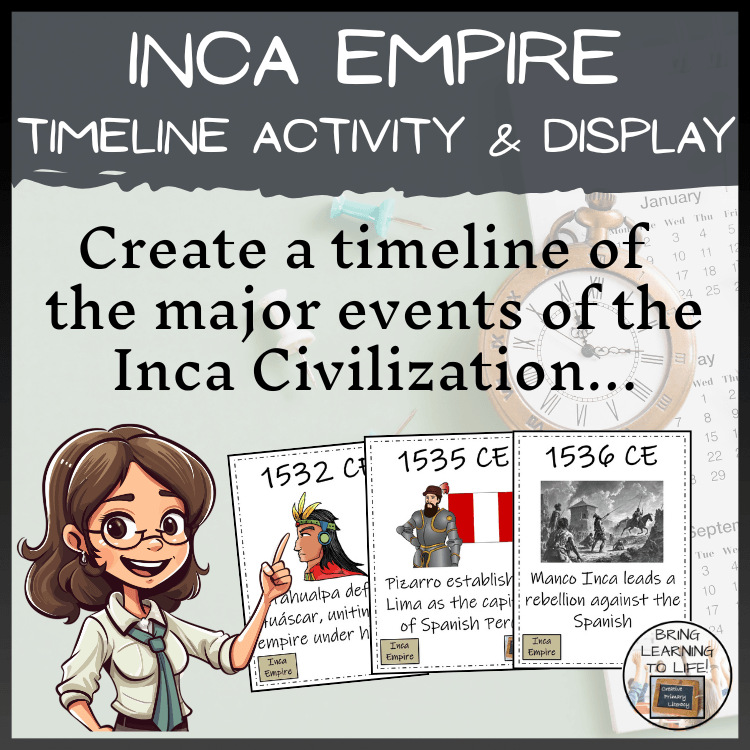 Inca Empire Timeline Activity & Classroom Display