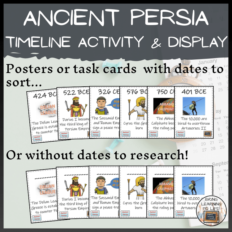 Ancient Persia Timeline Activity & Classroom Display