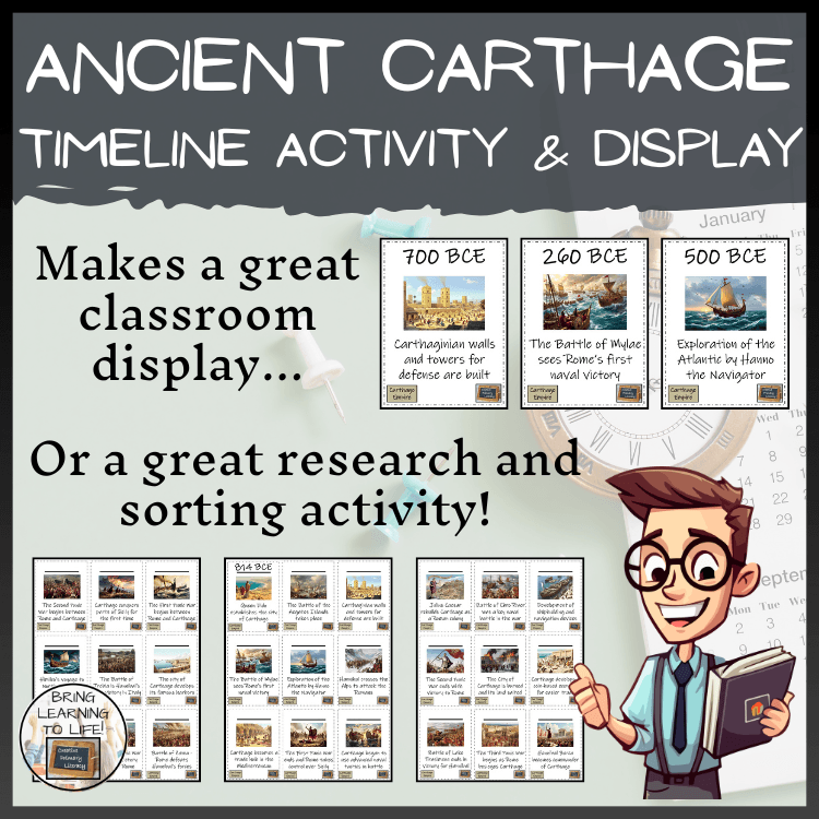 Ancient Carthage Timeline Activity & Classroom Display