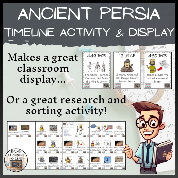 Ancient Persia Timeline Activity & Classroom Display