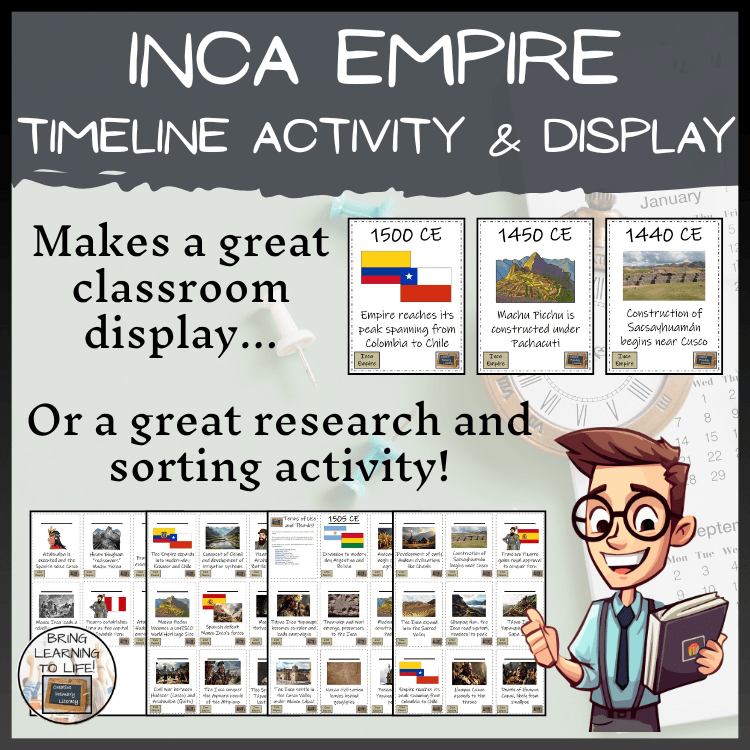 Inca Empire Timeline Activity & Classroom Display